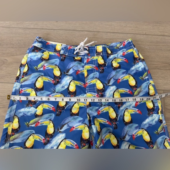 Trunks Co. Men's Toucan Swim Trunks - Blue - Picture 6 of 9